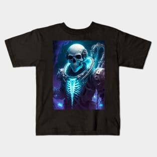 Skeleton astronaut Kids T-Shirt